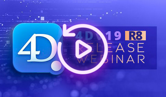 Webinář k zveřejnění 4D v19 R8